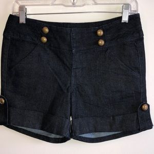 ARDEN B. Denim Shorts w/ Brass Button Detail Sz. 4